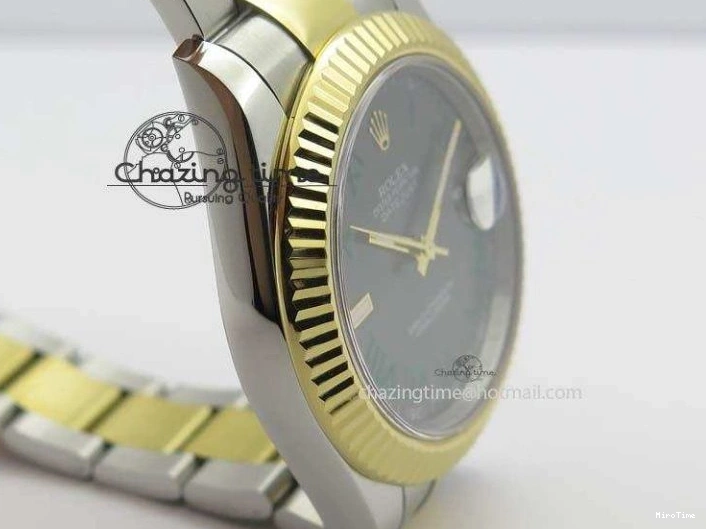MiroTime 0415 Functional DateJust II 116333 SS YG 41mm EW Best Edition Gray Dial Roman Markers On SS Bracelet A 3823